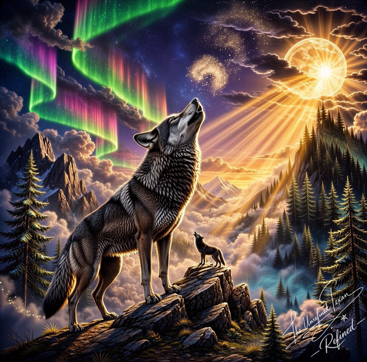 Lunara, Queen of the Moonlit Wild (The Heir) | Wolf Fine Art Print
